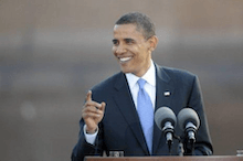 Barak Obama bei seiner Rede in Berlin